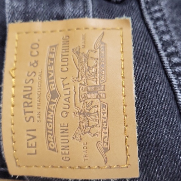 Levis Wedgie Straight 24 NWT  Black button up jeans - Picture 6 of 7